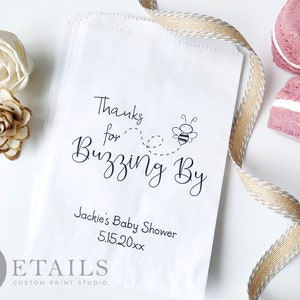 25 Bee-Themed Baby Shower Favor Bags | Gender Neutral Party Favor Bags | Mommy-to-Bee Celebration Treat Bags | Cookie Bags | Candy Bags