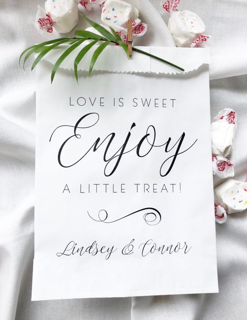 Wedding Favor Bags Wedding Reception Candy Bags Personalized Etsy