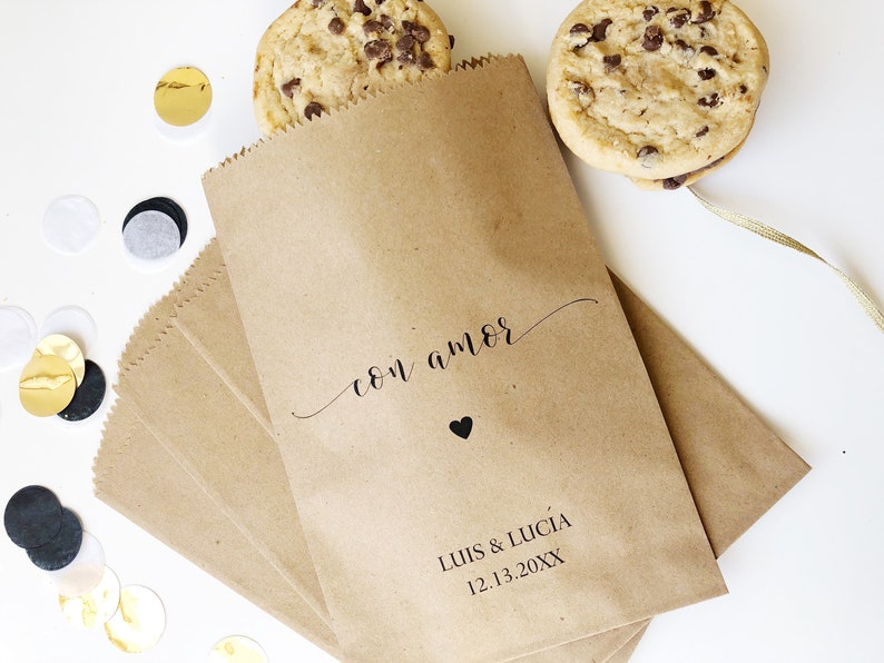 Spanish Wedding Favors Custom Printed Favor Bags Recycled Etsy