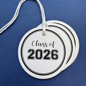 Class of 2026 Graduation Gift Tags, Collegiate Favors (Set of 10) image 5