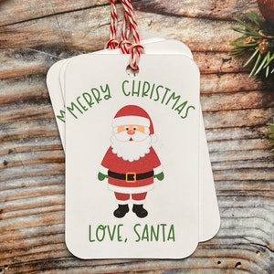 Santa / Christmas Gift Tags / set of 6