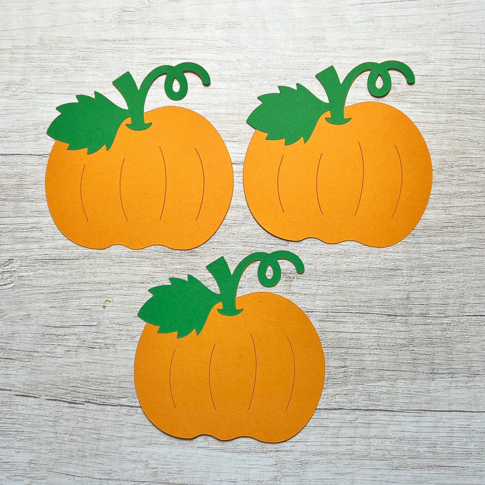 Fall Pumpkin Cut Outs / Die Cuts / Embellishments / Set of 6 - Etsy