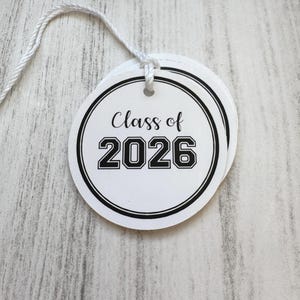 Class of 2026 Graduation Gift Tags, Collegiate Favors (Set of 10) image 4