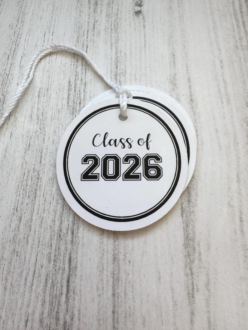 Class of 2026 Graduation Gift Tags, Collegiate Favors (Set of 10) image 4