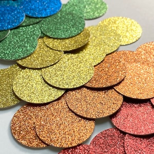 Glitter Confetti / choose size and color(s) / 100 pieces