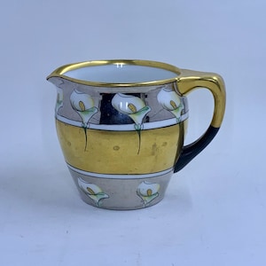 Pickard Handpainted China &#39;Calla Lilies&#39; Small Pitcher Artist Signed APassony