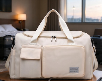 Foldable Travel Duffle Bag, Waterproof Gym Bag with Wet Dry Pocket, Multi Color Option