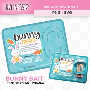 Bunny Bait Card PNG, Print-Then-Cut Easter Craft, Téléchargement instantané pour Cricut, Easter Bunny Food PNG, Easter Bunny Bait SVG