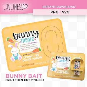 Bunny Bait Card PNG, Print-Then-Cut Easter Craft, Téléchargement instantané pour Cricut, Easter Bunny Food PNG, Easter Bunny Bait SVG
