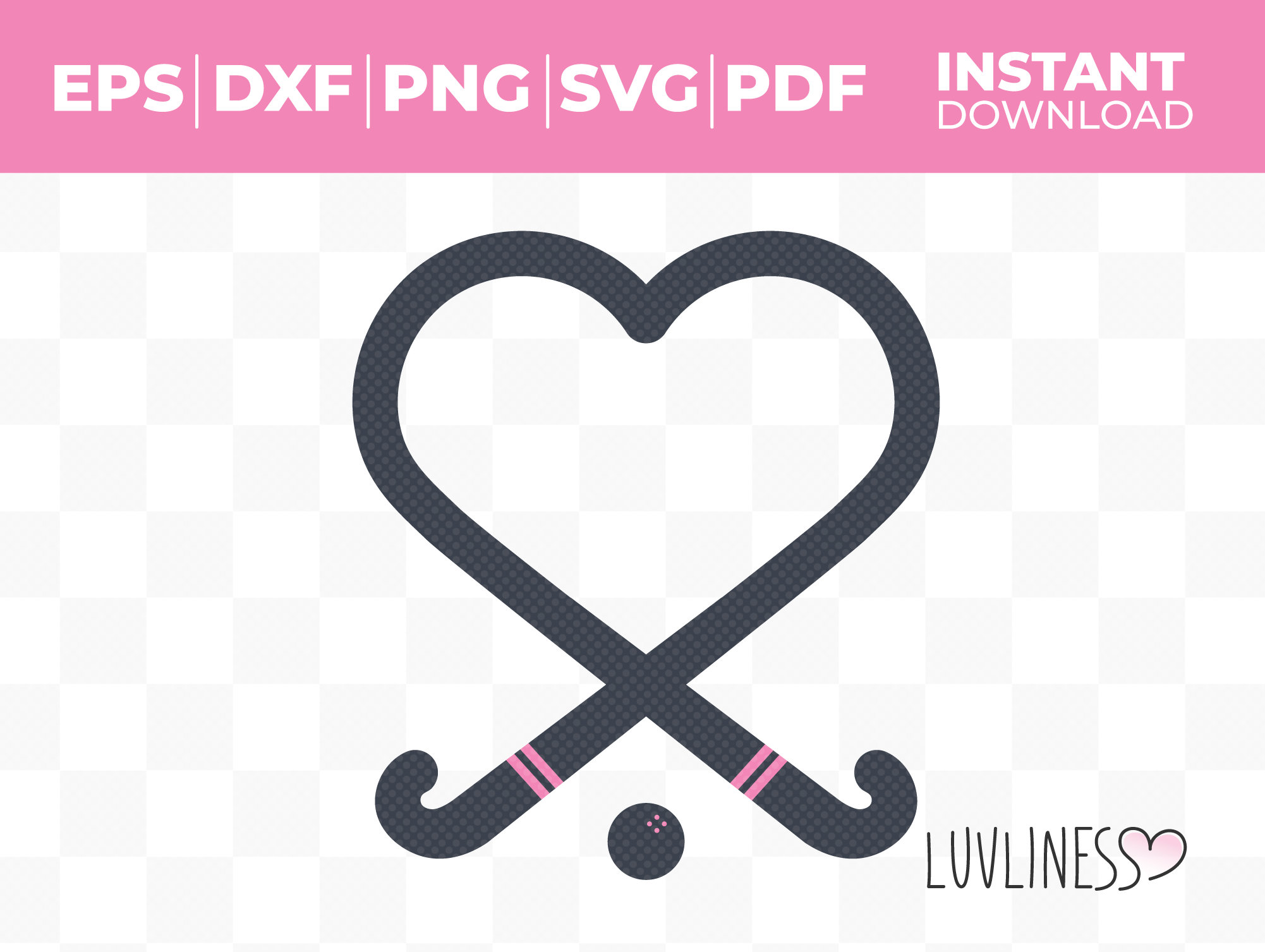 Field Hockey Pinnie Live Love Logo