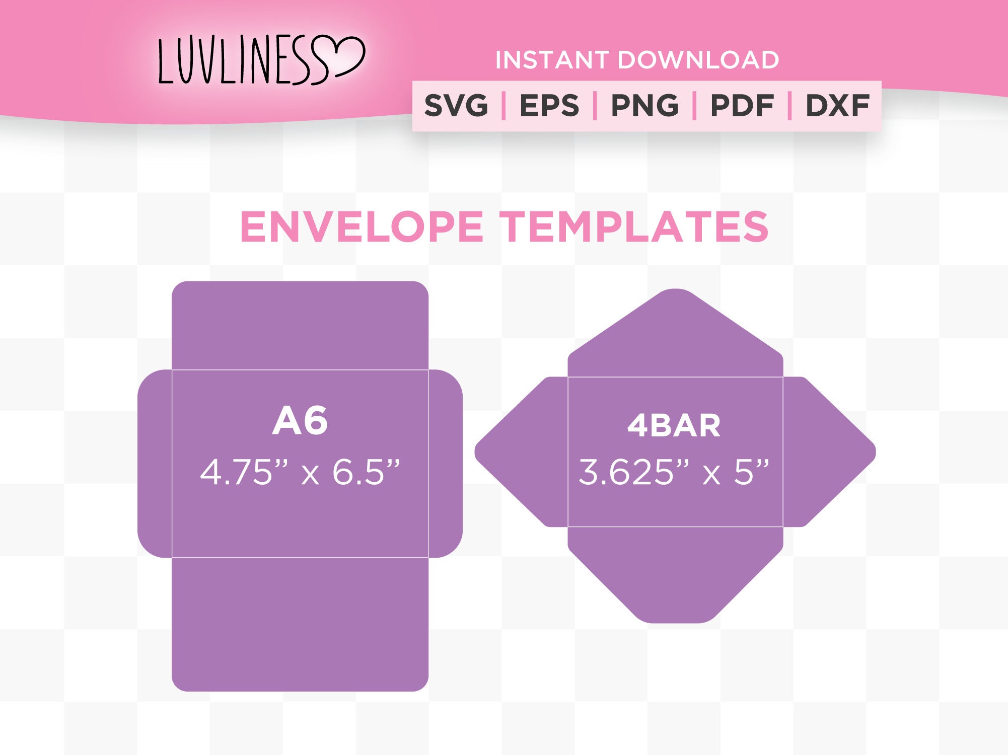 4x6 Pink Envelopes - Etsy