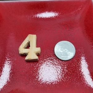 Number 4, Unfinished Wood Number 4
