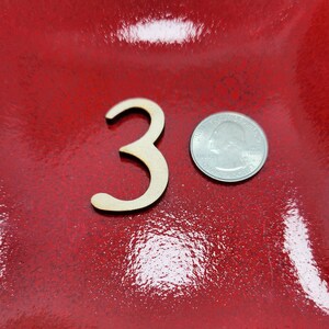 Number 3, Unfinished Wood Number 3