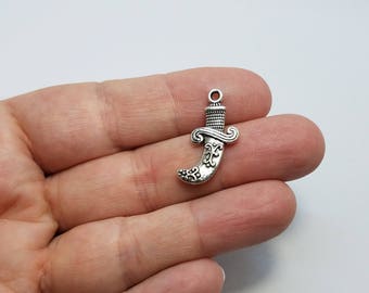 Silver Decorative Knife Charms, 4 Decorative Knife Charms, Knife Charms, Silver Knife Charms