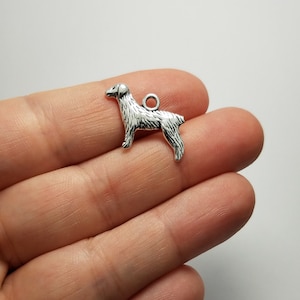 Silver Golden Retriever Dog Charms, 4 Golden Retriever Dog Charms, Dog Charms, Silver Dog Pendant