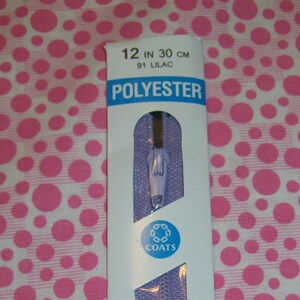 12 inch Polyester All-Purpose Zipper 91 Lilac