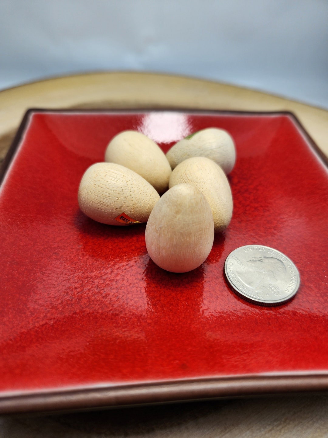 5 Wood Eggs, 30MM Wooden Eggs Etsy