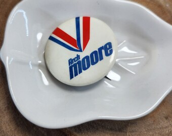 Vintage Arch Moore Pin, Arch Moore Metal Pin