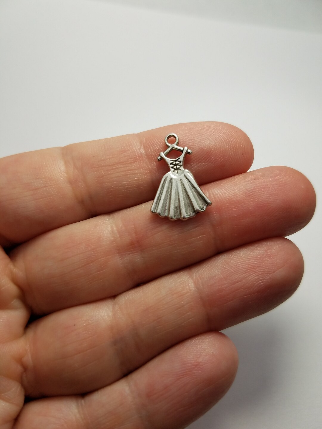 Silver Dress Charms 5 Dress Charms Dress Charms Silver Etsy