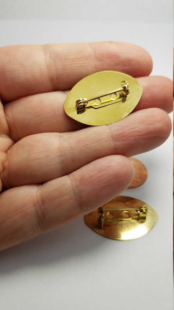 Gold Bar Pins 18 X 26 Mm Gold Bar Pins Gold Plate Bar Pin Etsy