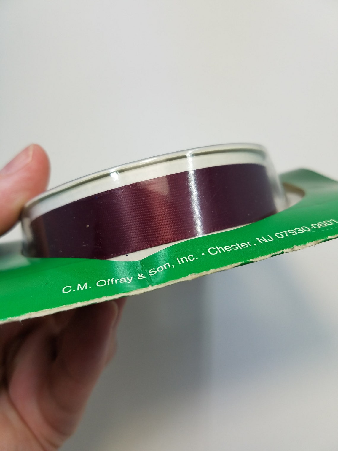 Offray Apeel Peel and Stick Ribbon 1 Burgundy Holiday Etsy