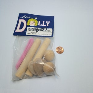 Unfinished Wood Miss Mini Dolly Doll Kit, 1 Miss Mini Dolly Doll Kit