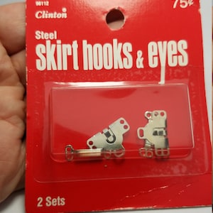 Sewing Skirt Hooks and Eyes, Sew-On Hook and Eyes