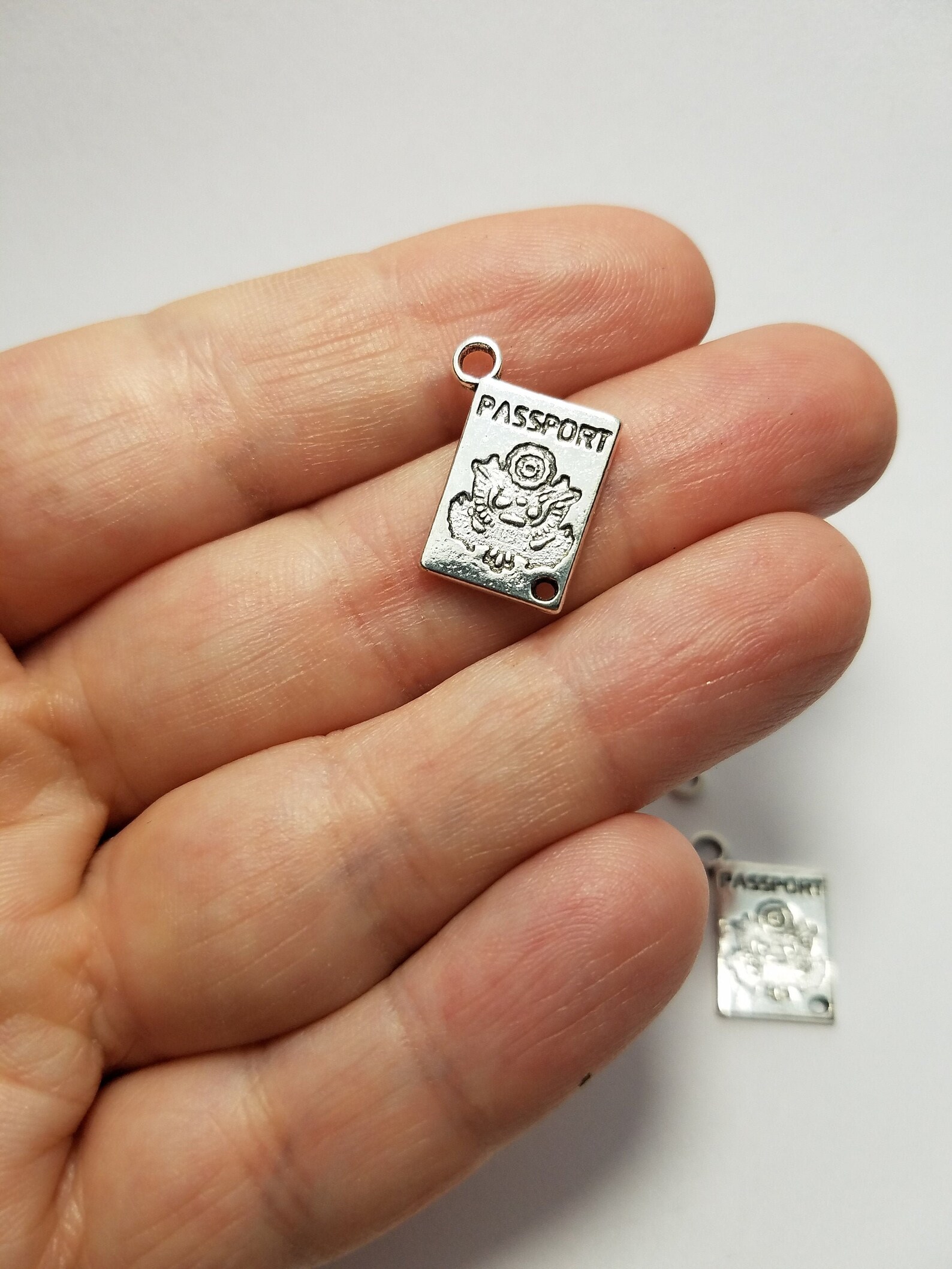 Silver PASSPORT Charms 5 PASSPORT Charms Passport Charms Etsy