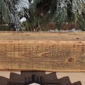 Chimenea Mantel 75-5/8 x 6 x 6// Rustic | Etsy