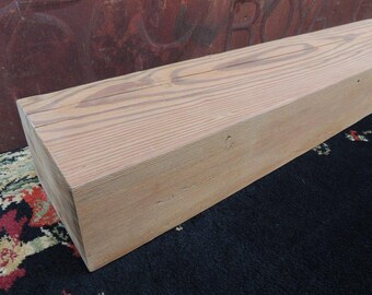 Barn Beam Fireplace Mantel 78" x 7-1/4" x 5-3/8" // Solid and Authentic