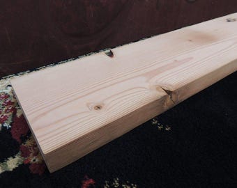 Fireplace Mantel 67" x 7" x 1-3/4" // Authentic Old Growth Wood