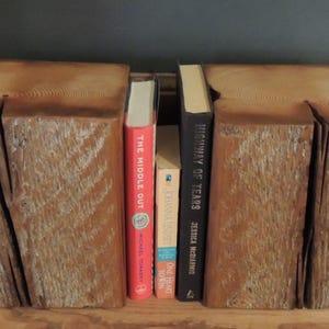 Bookends Reclaimed Art Sculpture Stands Rustic Art Blocks Old Growth ...