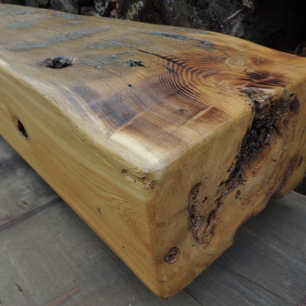 Reclaimed Wood Barn Beam 62" x 10" x 7" - Fireplace Mantel - Rustic Barn Beam - Harvestbilt