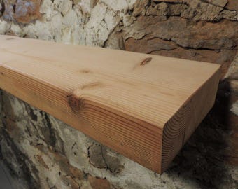 Reclaimed Wood Fireplace Mantel 69" x 7-1/4" x 2-3/4"