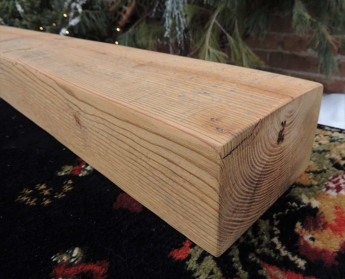 Chimenea Mantel 60 x 6 x 4// Viga de granero | Etsy