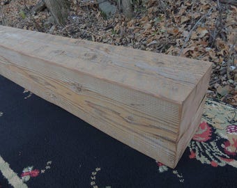 FIREPLACE Mantel 69" x 7-1/2" x 7-3/8" // Authentic Vintage