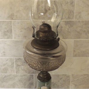 Vintage Oil Lamp // One-Of-A-Kind Antique Oil Lamp