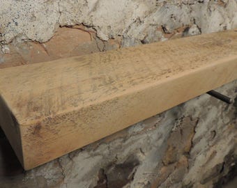 Reclaimed Barn Beam Fireplace Mantle 74" x 6" x 3"