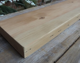Mantle Shelf 72" x 5-3/8" x 1-1/2" // Authentic Reclaimed Barn Wood Mantel Shelf