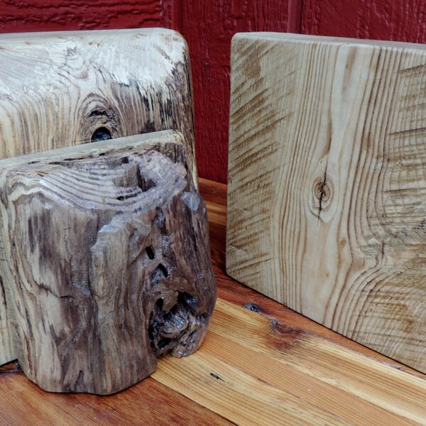 Reclaimed Bookends or Corbels - Rustic Bookends - Fireplace Corbels