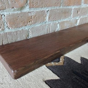 Reclaimed Wood Accent Mantle Shelf 71&quot; x 6&quot; x 1-1/2&quot;