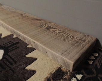 Reclaimed Wood Barn Wood Shelf 45" x 8" x 2"