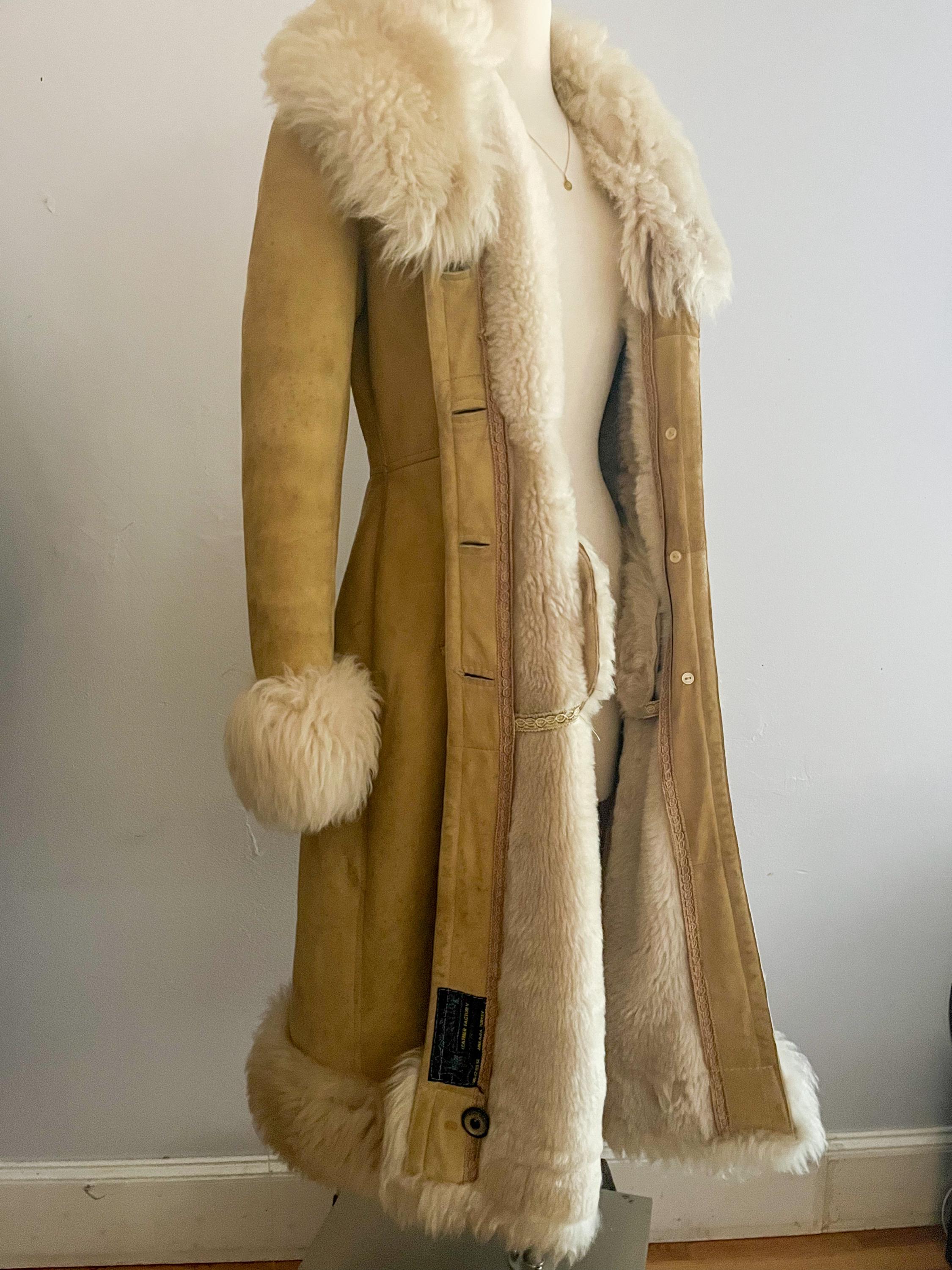 Suede Shearling Coat - Etsy Suede Shearling Coat - Etsy