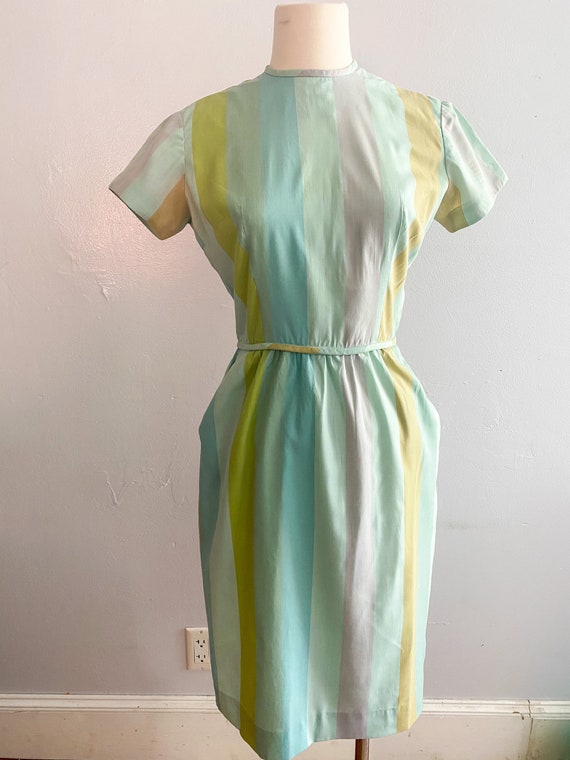 1960s Pastel Rainbow Dress from Sue Brett True Vi… - image 7