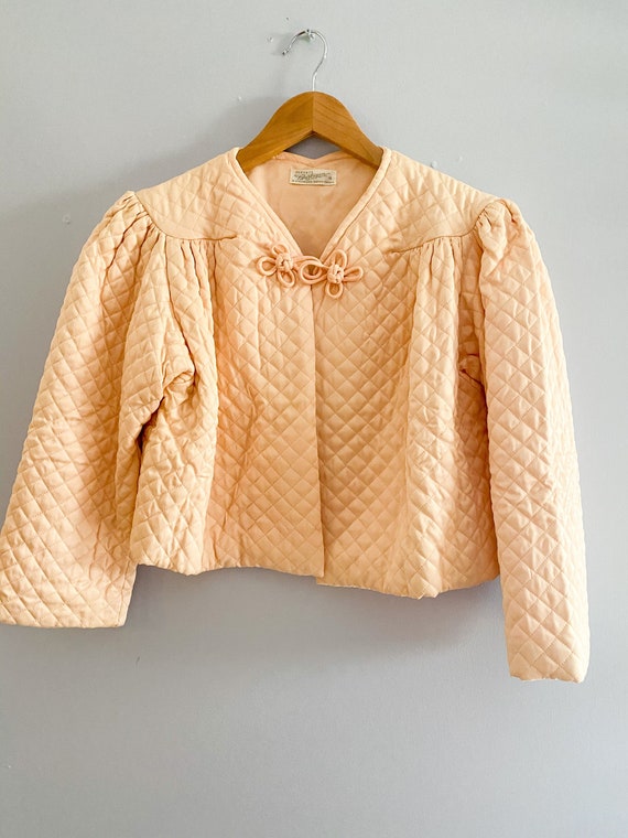 1950s Puffet by Barbizon! Powder Pink Quilted Barb