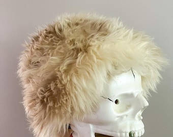 1960s Dyed Italian Lamb Hat Vintage Hat Winter Fur