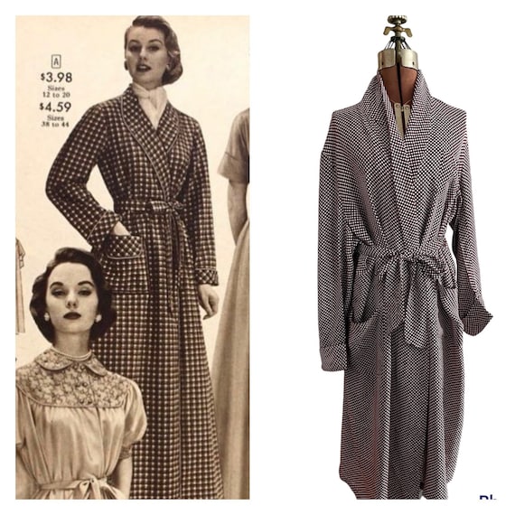 1940s Cold Rayon Chocolate and Cream Polka Dot Vin