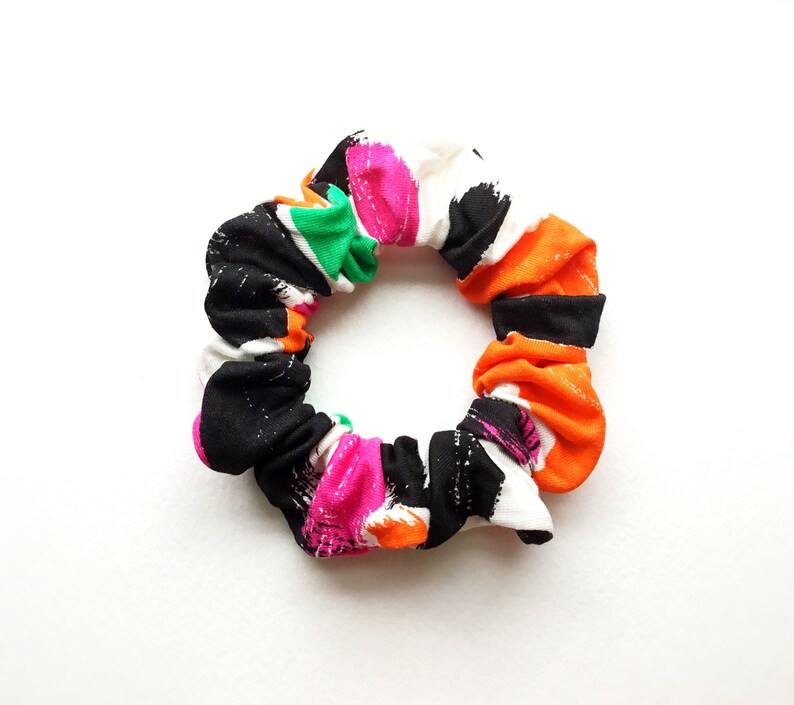 Made in U.K Good Quality Colourful Design Fabric Hair Scrunchie