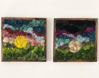 Moss Wall Decor, Moss art, Moss Wall Hanging