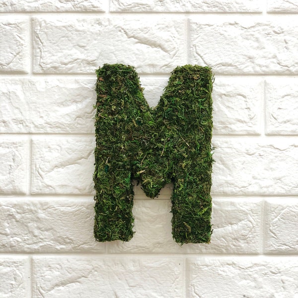 8" Moss Letters, Moss Numbers, Party Decoration, Preserved Moss, Unique Signs